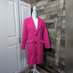 Hey Barbie girl! Stunning, gorgeous hot pink pea coat by BCBG Maxazria